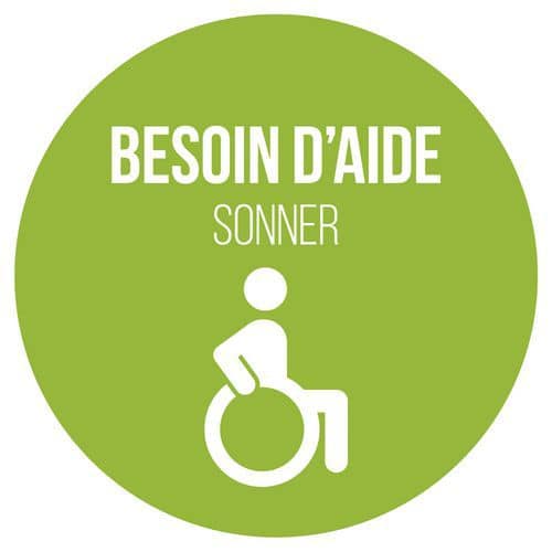 Adhésif pour carillon d'appel bleu besoin d'aide sonner