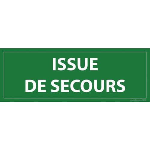 Panneau issue de secours