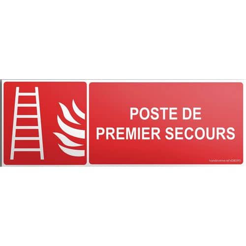 Panneau poste de premier secours