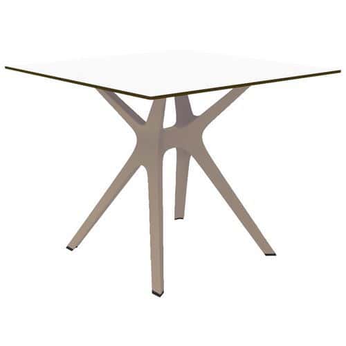 Table VELA S 90 x 90 cm résine phélonique/polypropylène/alu - RESOL