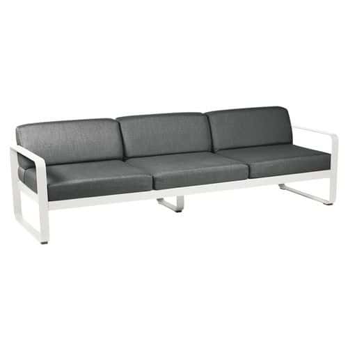 Canapé 3 places Bellevie coussins gris graphite Fermob