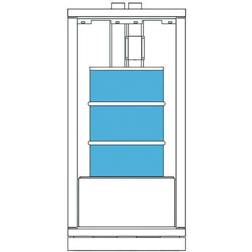 Armoire pour produits inflammables avec fût - Trionyx