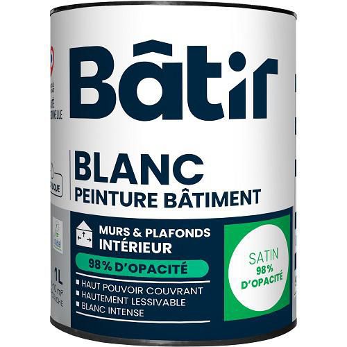 Peinture à haut pouvoir couvrant pour intérieur - Satin - Batir