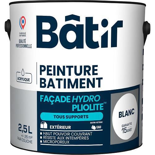 Peinture imperméable pour façade tous supports - Batir