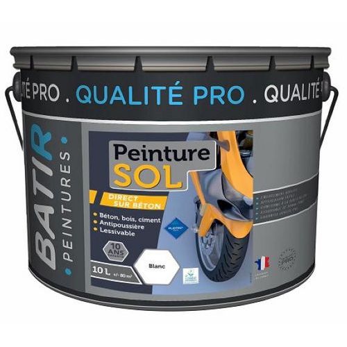 Peinture pour sol direct sur béton 10L - Batir