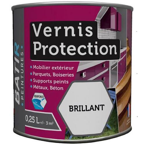 Vernis de protection multi-support 250ml - Batir