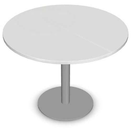 Table ronde mélaminé blanc Misao 120 cm - Manutan Expert