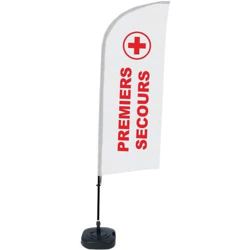 Beach flag base remplissable Secours - Français - Showdown Displays