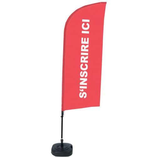 Beach flag base remplissable Signez ici - Français - Showdown Displays