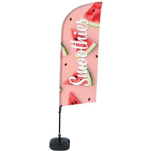 Beach flag base remplissable Smoothie pastèque - Showdown Displays