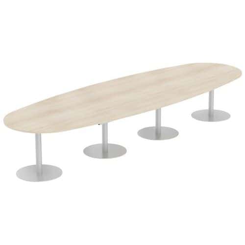 Table Elbia piètement sur base métal Ø 60 cm plateau épaisseur 25 mm