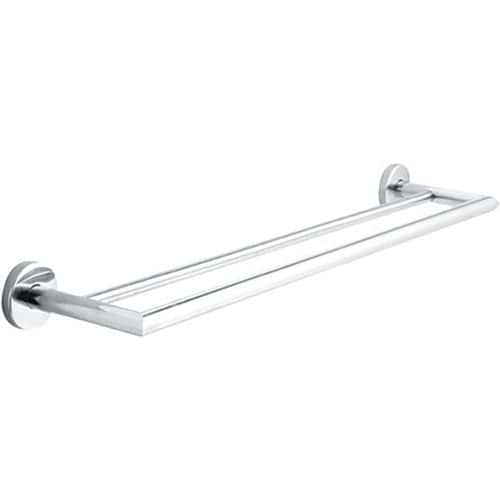 Porte-serviettes double mural inox JVD