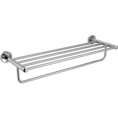 Rack porte-serviettes mural inox JVD