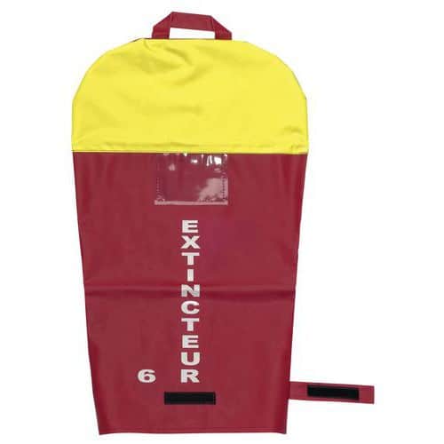 Housse pour extincteur à poudre 6 kg jaune