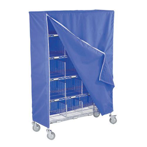 Housse pour chariot de distribution du linge individuel 12 casiers-Sclessin Fonction Linge