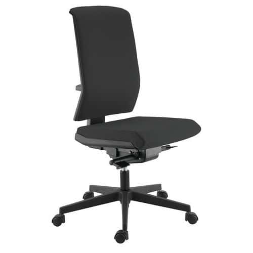 Chaise de bureau haut dossier revêtement tissu M1 Tela Sokoa