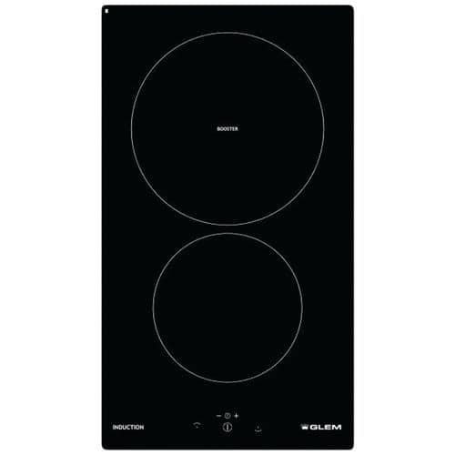 Table de cuisson induction GLEM - GTI322 - L.29 cm-noir