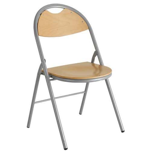 Lot 4 chaises pliantes Clap bois