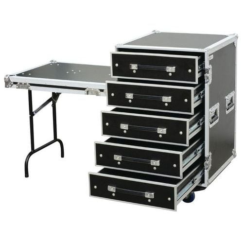 Rack PD-FA6 5 tiroirs 3 U + table Power Dynamics