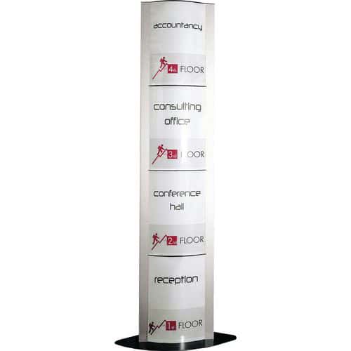 Totem Signalétique pour formats A3 Planorga