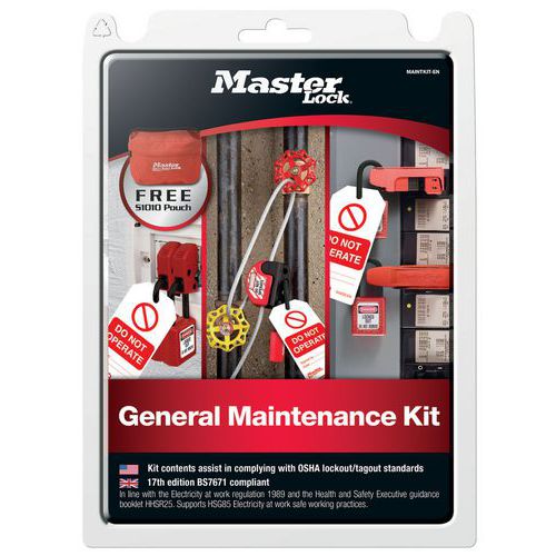 Kit de consignation générale MAINTKIT-EN- Master Lock