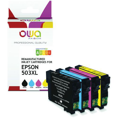 Cartouche d'encre remanufacturée Epson 503XL - 4 couleurs - OWA