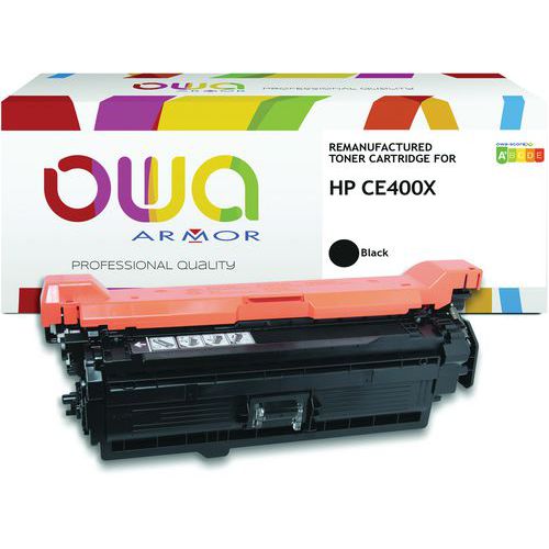 Toner remanufacturé HP CE400X - Noir - OWA