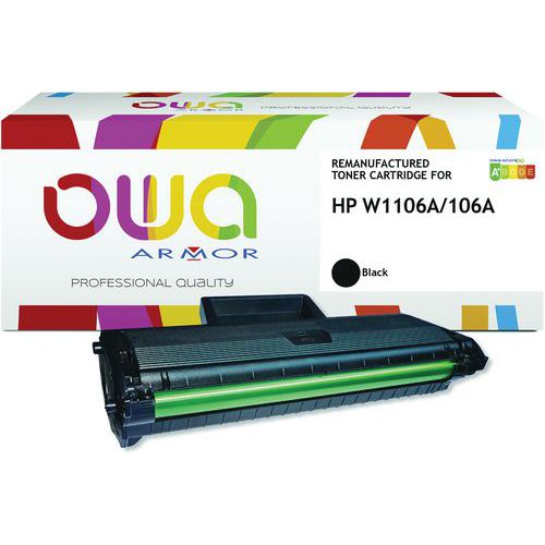 Toner remanufacturé HP W1106A - Noir - OWA