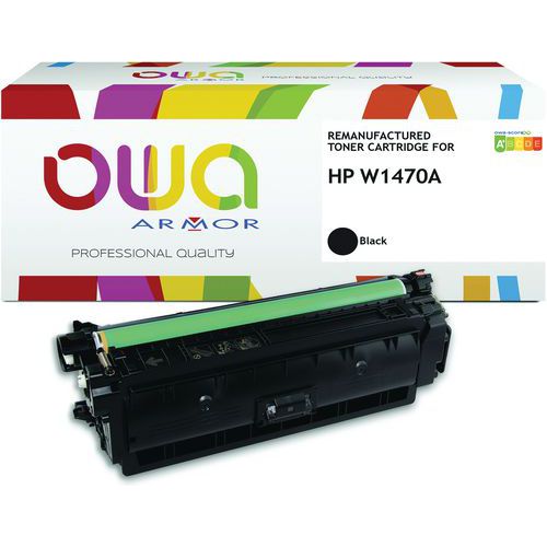 Toner remanufacturé HP W1470A - Noir - OWA