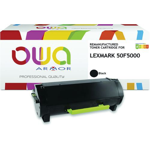 Toner remanufacturé Lexmark 50F5000 - Noir - OWA