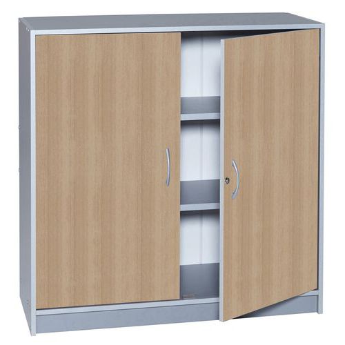 Armoire portes battantes couleur caisson aluminium - Manutan Expert