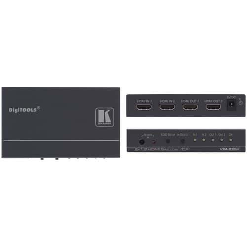 Sélecteur Distributeur Amplificateur HDMI 2x1:2 Kramer