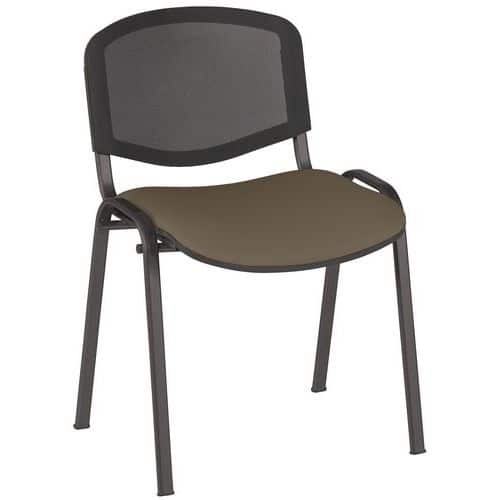 Lot de 5 Chaises Bliz tissu dossier résille