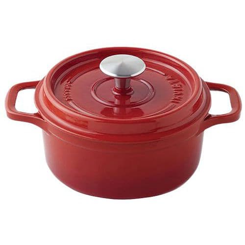 Cocotte en fonte ronde 18 cm -INVICTA- Rubis