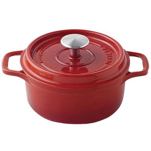 Cocotte en fonte ronde 28 cm -INVICTA- Rubis