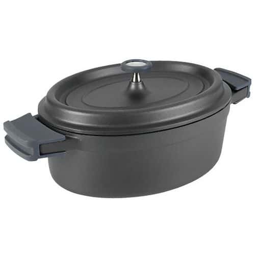 Cocotte ovale 26 cm Noire - LACOR - Fundicion