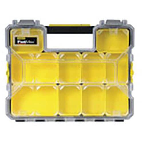 Organiseur profondeur 64mm 10 compartiments amovibles -Stanley