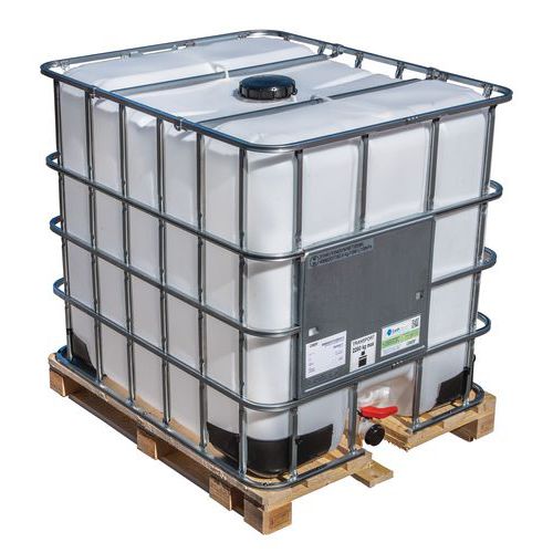 Conteneur IBC avec palette en bois, 1000 l