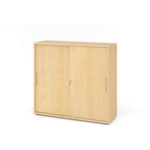 Armoire portes coulissantes poignées plastique-3 cases - Hammerbacher