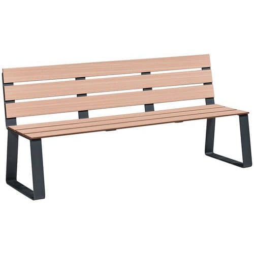 Banc HAVANE 1.80 m bois/métal - BUTON DESIGN