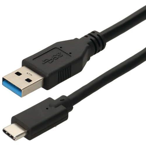 Cordon USB-A vers USB C 3.2 Gen 1 mâle / mâle 2m - Erard D3C