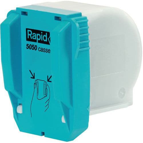 Cassette d'agrafes Rapid pour agrafeuse R5050. Boîte