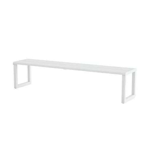 Banc plat H24 en acier galvanisé