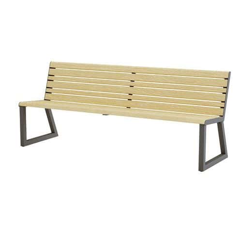 Banc H24 avec dossier