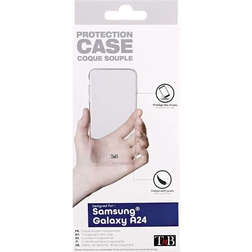 Coque souple transparente pour Samsung Galaxy A24 - TNB