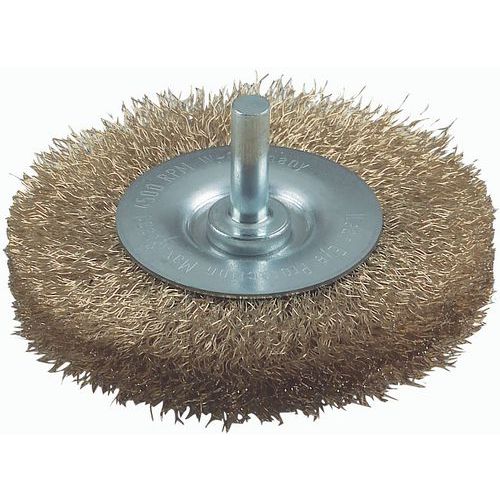 Brosse circulaire diamètre 75mm à fils laiton