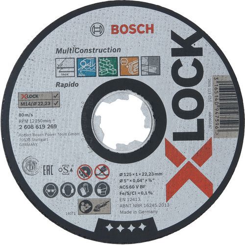 Disques à tronçonner X-lock pour matériaux divers - Bosch