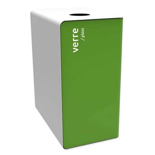 Borne de tri 2x20L - Cubatri - Verre - Vert - Rossignol