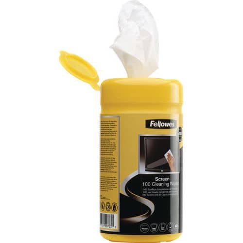 Boîte de lingettes nettoyantes écran - Fellowes