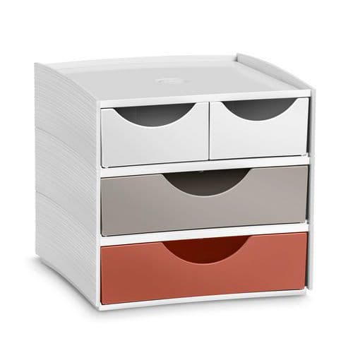 Mini Module de classement MyCube 3-211 Blanc Sable Terracotta - CEP